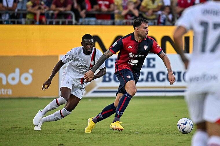 Andrea Petagna in Cagliari- Milan | Foto Luigi Canu