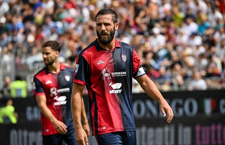 Leonardo Pavoletti durante Cagliari-Udinese | Foto Luigi Canu