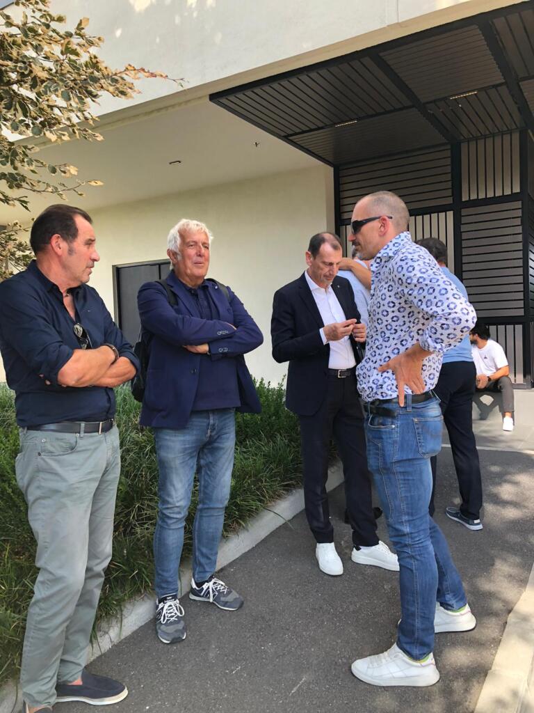 Il ds del Cagliari Nereo Bonato all'Hotel Sheraton di Milano