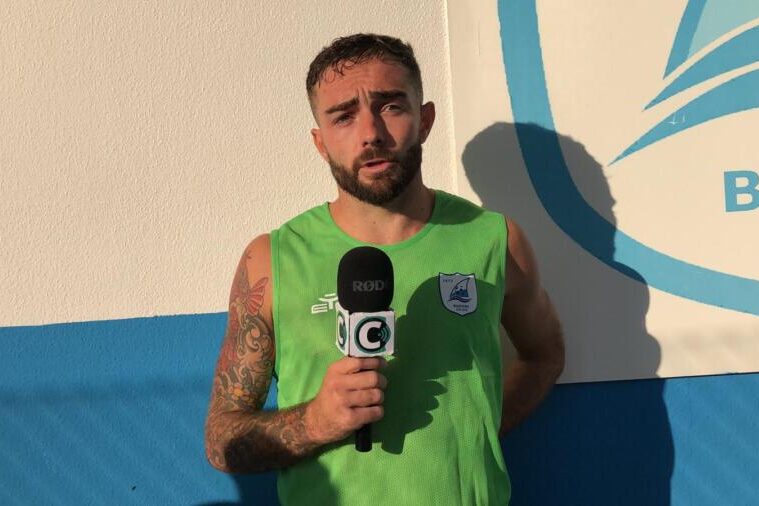 Il difensore del Budoni Nicola Raimo