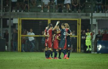 La Torres esulta dopo un gol messo a segno nel derby del Nespoli | Foto Alessandro Sanna