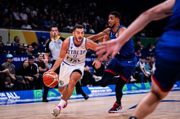 Marco Spissu in Italia-Usa | Foto Fiba