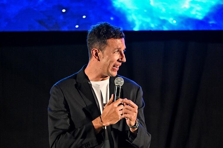 Jack Giacomo Devecchi durante la presentazione della squadra | Foto Luigi Canu