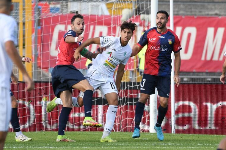 Thomas Scapin in azione durante la sfida contro il Gubbio | Foto AS Gubbio 1910