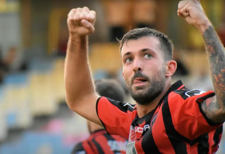 Davide Petermann, centrocampista dell'Entella, la scorsa stagione al Foggia