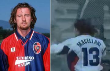 Fabio Macellari in maglia Cagliari