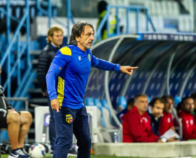 Stefano Protti, tecnico della Fermana | Foto Nicolò Farina