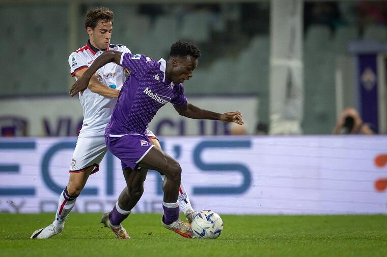 Oristanio a contrasto durante la sfida contro la Fiorentina | Foto Valerio Spano