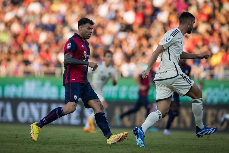 Andrea Petagna durante Cagliari-Roma | Foto Valerio Spano