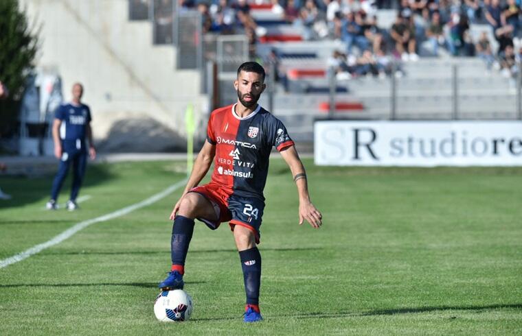 Daniele Giorico in azione con la maglia della Torres contro la Spal | Credit Alessandro Sanna