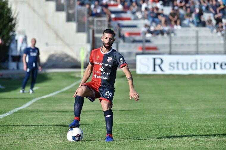 Daniele Giorico in azione con la maglia della Torres contro la Spal | Credit Alessandro Sanna