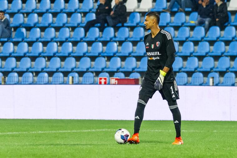 Anacoura, portiere del Sestri Levante | Foto Nicolò Farina