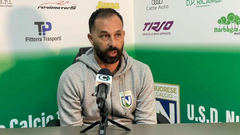 Luca Rusani, allenatore della Nuorese | Foto Centotrentuno