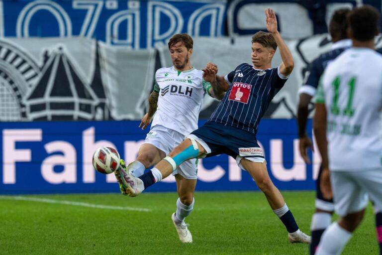 Dario Del Fabro in azione con la maglia dell'Yverdon | Foto Facebook Yverdon Sport