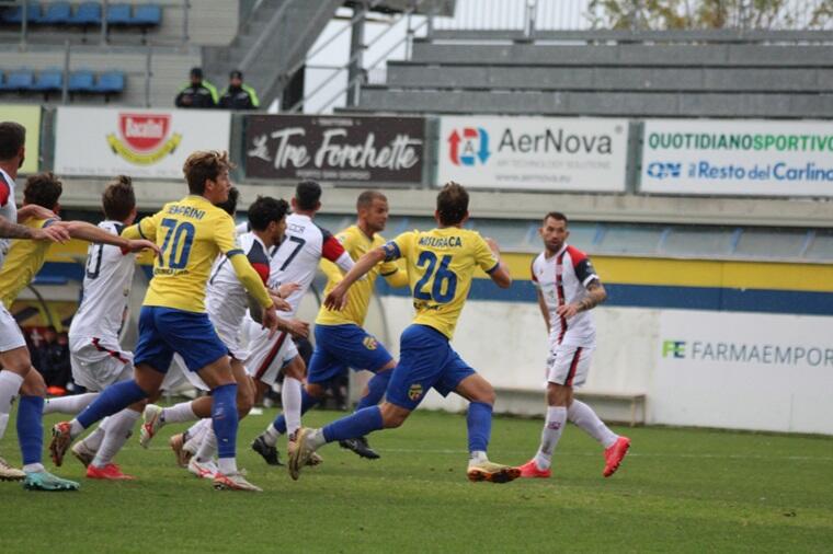 Uno scatto della sfida tra Fermana e Torres | Foto US Fermana