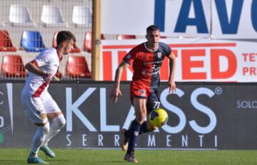 Giacomo Zecca in un momento di Torres-Arezzo | Foto Alessandro Sanna