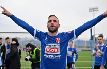 Stefano Scappini, attaccante del Novara | Foto Facebook Novara Calcio