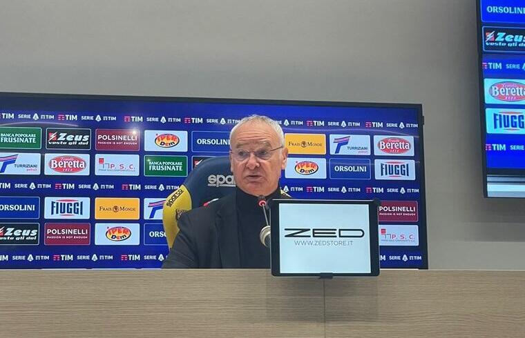 Claudio Ranieri nella sala stampa dello Stirpe