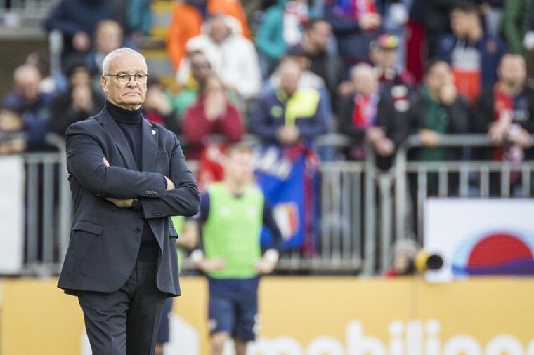 Claudio Ranieri durante Cagliari-Bologna | Foto Valerio Spano