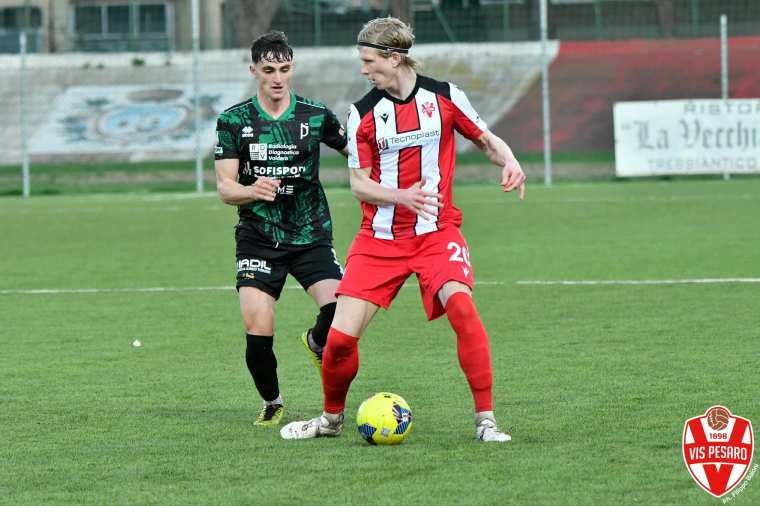 Karlsson, capocannoniere della Vis Pesaro | Foto Facebook Vis Pesaro 1898/ Filippo Baioni