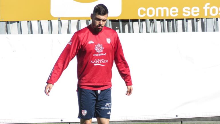 Gianluca-Gaetano-Cagliari-Allenamento-Unipol-Domus-14-03-2024