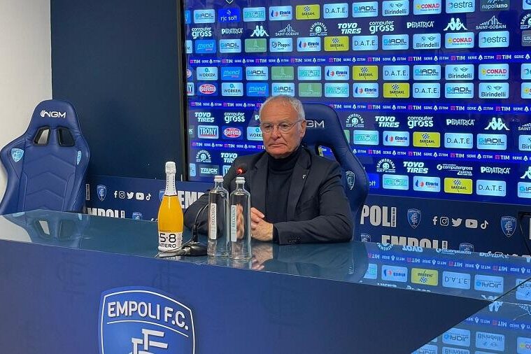 Claudio Ranieri in occasione della conferenza stampa post Empoli-Cagliari | Foto Centotrentuno
