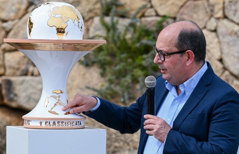 Enea Selis durante la conferenza stampa di presentazione del Trofeo Manlio Selis | Foto US Manlio Selis