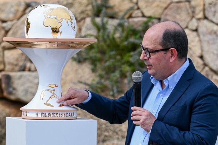 Enea Selis durante la conferenza stampa di presentazione del Trofeo Manlio Selis | Foto US Manlio Selis