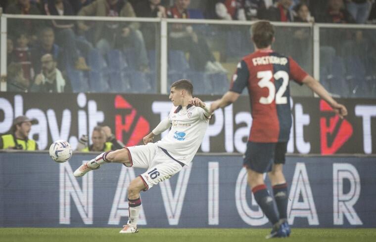 Matteo Prati durante Genoa-Cagliari 2023-24 | Foto Valerio Spano