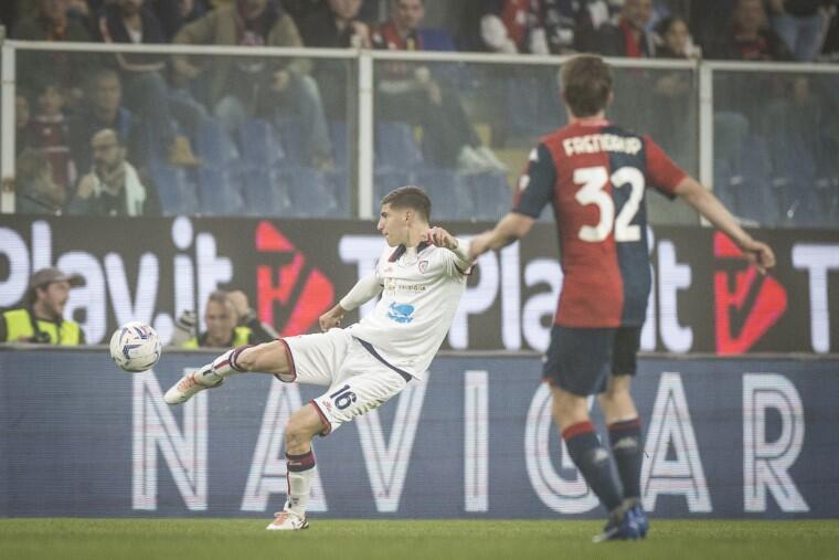 Matteo Prati durante Genoa-Cagliari 2023-24 | Foto Valerio Spano