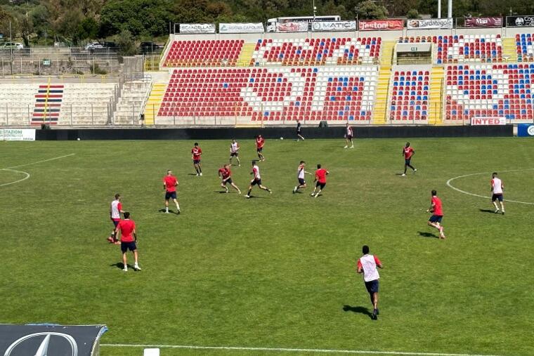 Allenamento al Vanni Sanna pre-playoff per la Torres