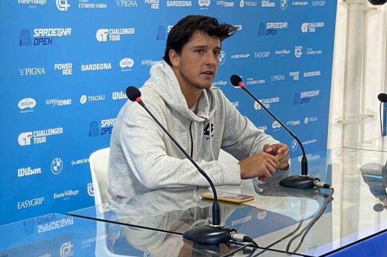 Luciano Darderi in conferenza stampa | Foto Centotrentuno