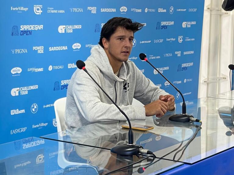 Luciano Darderi in conferenza stampa | Foto Centotrentuno