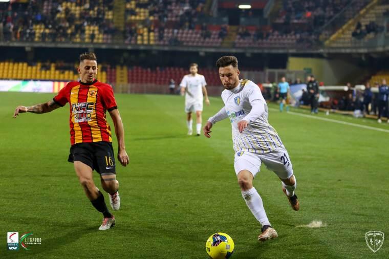 Improta in azione durante Benevento-Audace Cerignola | Foto Facebook S.S. Audace Cerignola 1912