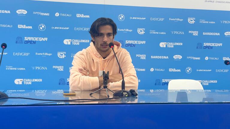 Lorenzo Musetti in conferenza stampa | Foto Centotrentuno