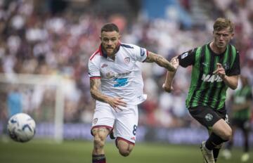 Nandez, centrocampista del Cagliari, in azione nel match contro il Sassuolo | Foto Valerio Spano