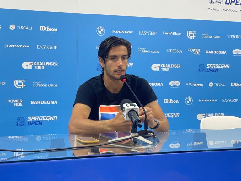Lorenzo Musetti in conferenza stampa