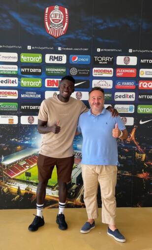 Kalifa Kujabi e il suo agente l'avvocato Filippo Pirisi