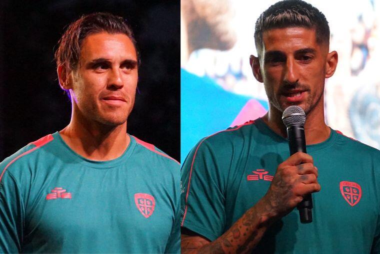 Alessandro Deiola e Nicolas Viola alla presentazione della squadra a Costa Rei | Foto Centotrentuno