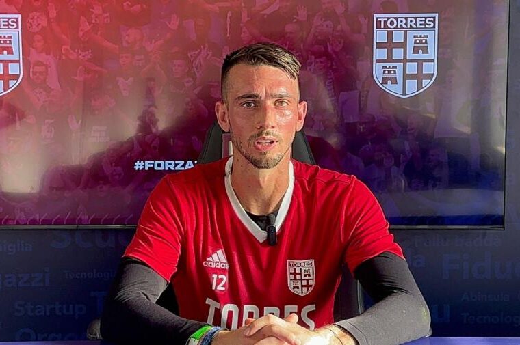Andrea Zaccagno, portiere della Torres | Foto Centotrentuno