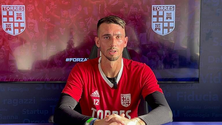 Andrea Zaccagno, portiere della Torres | Foto Centotrentuno