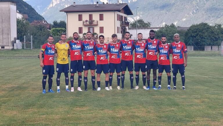 La formazione titolare della Torres in occasione del match contro la Clodiense | Foto US Torres