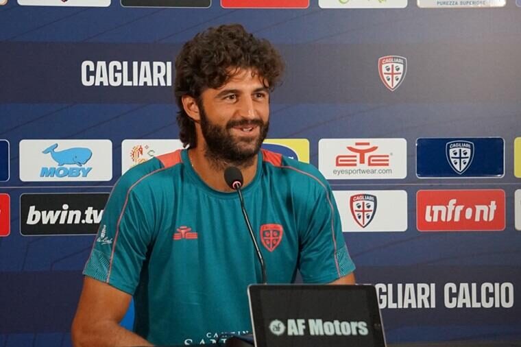 Sebastiano Luperto in conferenza stampa a Chatillon | Foto Centotrentuno