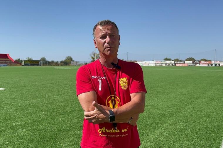 Massimiliano Paba, allenatore Atletico Uri | Foto Centotrentuno