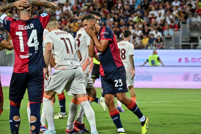 Mateusz Wieteska si rammarica per un'occasione da gol non sfruttata | Foto Luigi Canu