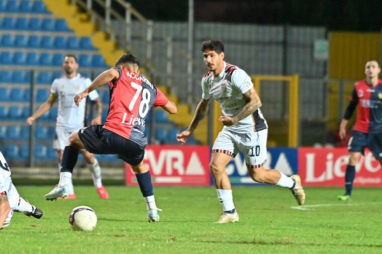 Uno scatto della sfida tra Gubbio e Torres | Foto US Torres