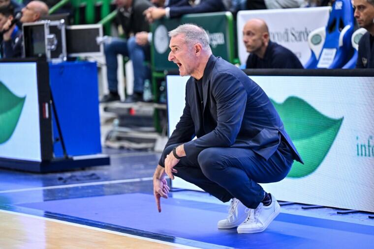 Nenad Markovic durante Dinamo Sassari-Dnipro | Foto Luigi Canu
