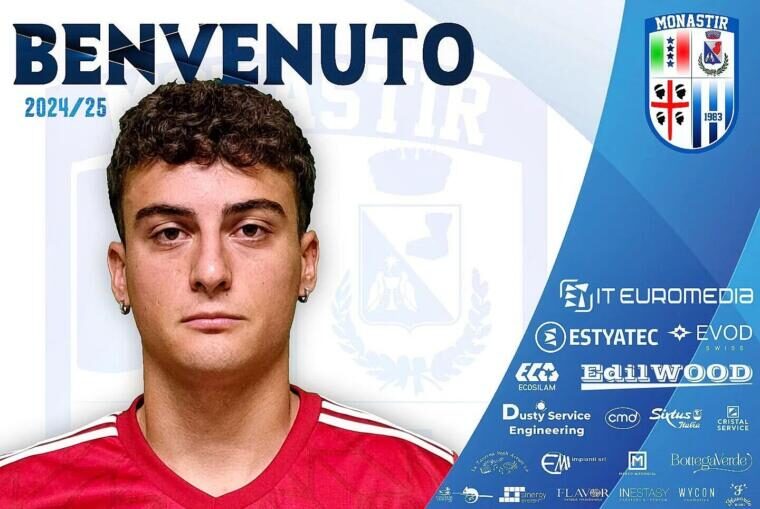 Filippo Stevanato, portiere del Monastir. crediti foto Pagina Facebook Monastir