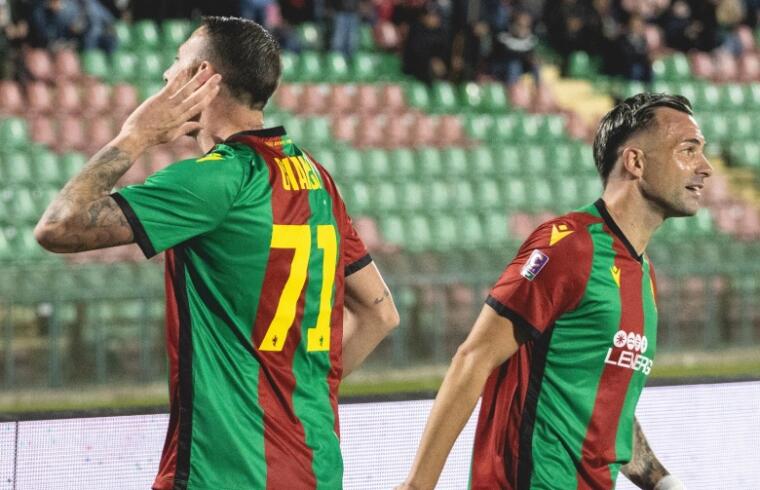 Un'esultanza della Ternana nella gara contro l'Ascoli | Foto Facebook Ternana Calcio