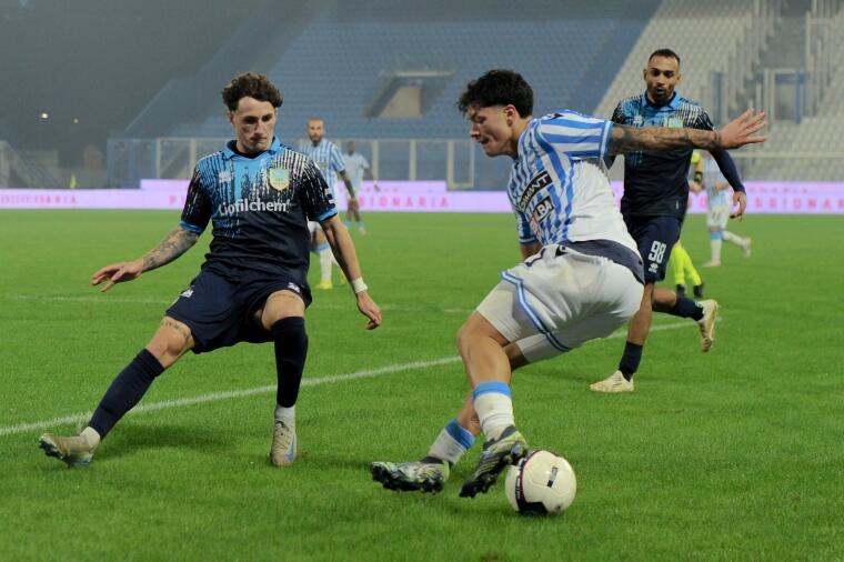 Emanuele Rao, talento classe 2006 della SPAL, in azione contro il Pineto | Foto Nicolò Farina